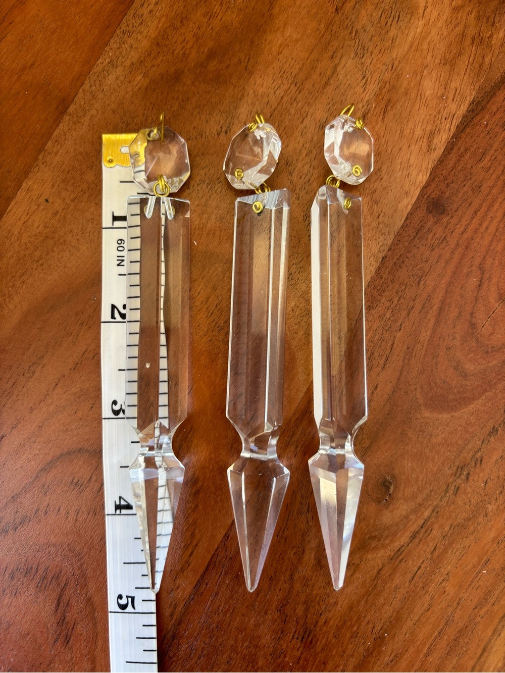 3 Chandelier Crystal Prism Pendant Set - Clear Home Accents